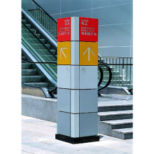 4 Sides Advertising Stainless Steel Mall Directory Signs